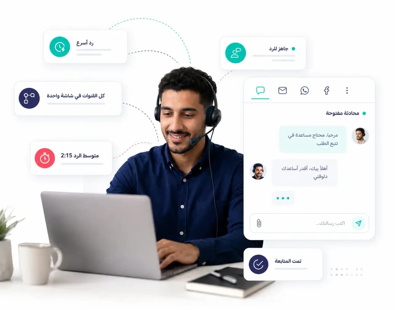 Taloo unified inbox showing conversations from several customer channels: Inbox workspace